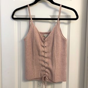 Ribbed sweater tank
